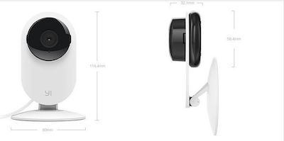 Yi Technology Home Camera Night Vision White 720p IP Cameră de supraveghere Wi-Fi cu comunicare bidirecțională YI87001