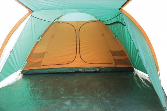 Escape Comfort V Summer Camping Tunnel Tent Green with Double Cloth for 5 People 470x305x190cm