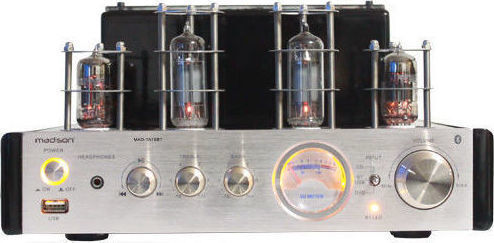 Madison MAD-TA10BT Tub Integrat Amplificator Hi-Fi Stereo 25W/4Ω Silver