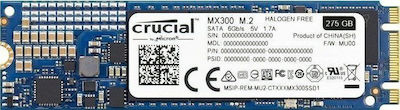 Crucial MX300 SSD 275GB τύπου M.2 με σύνδεση SATA III CT275MX300SSD4