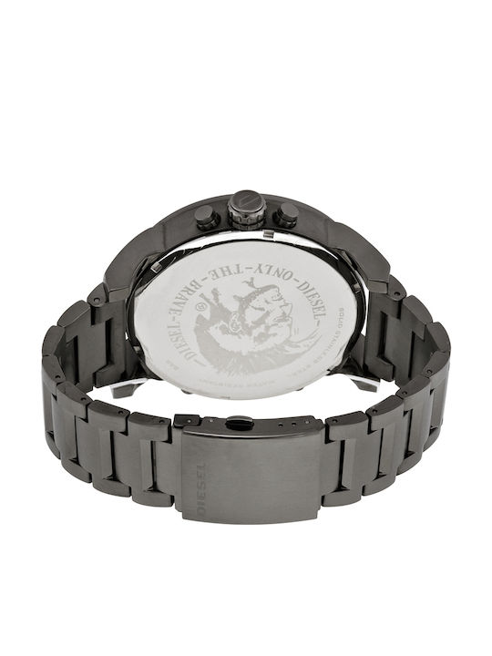 Diesel Mr Daddy 2.0 Herrenuhr 57mm Chronograph Batterie mit Schwarz Metallarmband