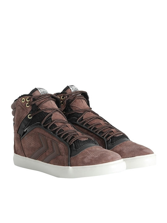 Hummel Ball Premium High Sneakers Καφέ