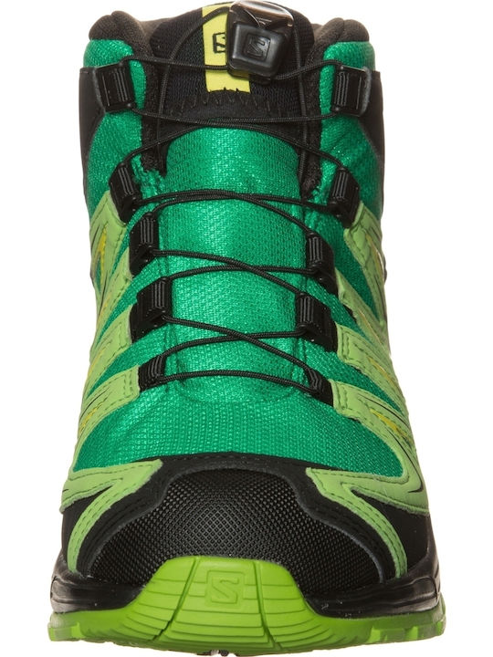 Kids Hiking Boots Xa Pro 3D Waterproof Green