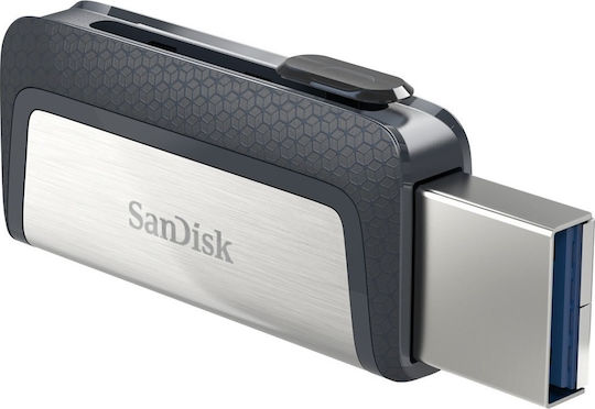 Sandisk Ultra Dual Drive 128GB USB 3.1 Стик с връзка USB-A & USB-C Бял