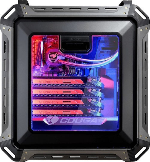 Cougar Panzer Max Gaming Full Tower Κουτί Υπολογιστή με Πλαϊνό Παράθυρο Μαύρο
