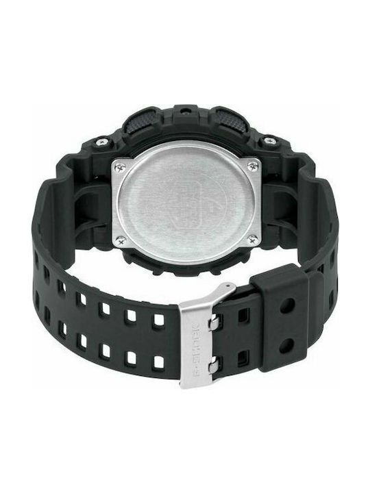 Casio G-Shock Ανδρικό Ρολόι 52mm Χρονογράφος Μπαταρίας με Μαύρο Καουτσούκ Λουράκι