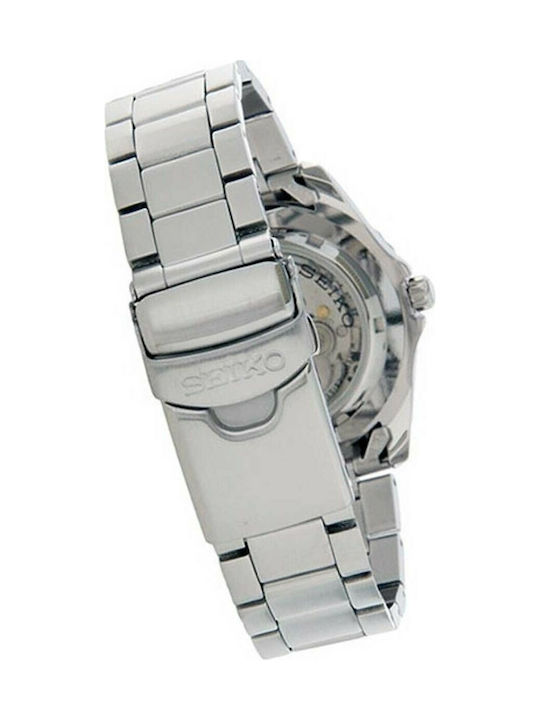 Seiko 5 Sports Ανδρικό Ρολόι 41mm Αυτόματο με Ασημί Μεταλλικό Μπρασελέ