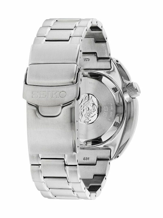 Seiko Prospex Turtle Men's Watch 45mm Automatic with Silver Metal Bracelet