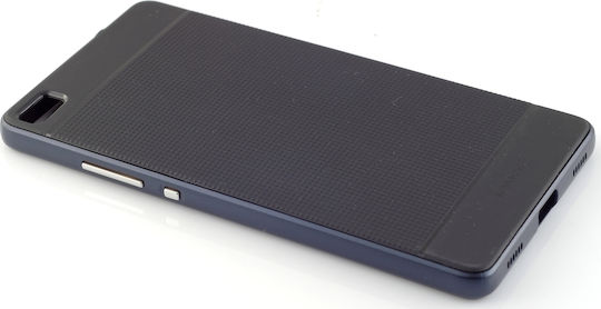 iPaky Umschlag Rückseite Silikon Schwarz (Huawei P8)