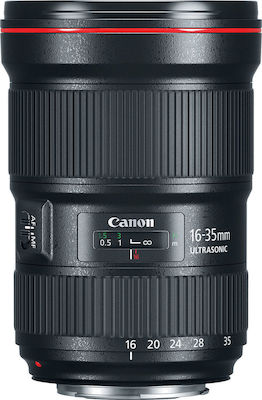 Canon Пълен кадър Камерен Обектив 16-35mm f/2.8L III USM Широкоъгълно увеличение за Канон EF Монтаж Черен