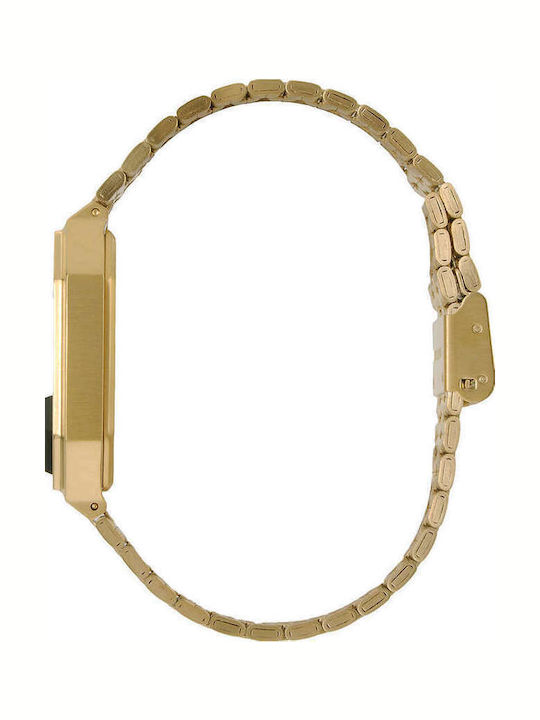 Nixon Digital Men's Watch 38mm Battery with Gold Metal Bracelet