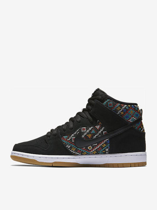 SB Dunk High Premium Ανδρικά Μποτάκια Μαύρα