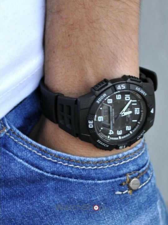 Casio Ρολόι Solar με Καουτσούκ Λουράκι Casio Ρολόι Solar με Καουτσούκ Λουράκι