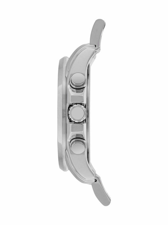 Citizen Herrenuhr 44mm Chronograph Eco - Antrieb mit Silber Metallarmband