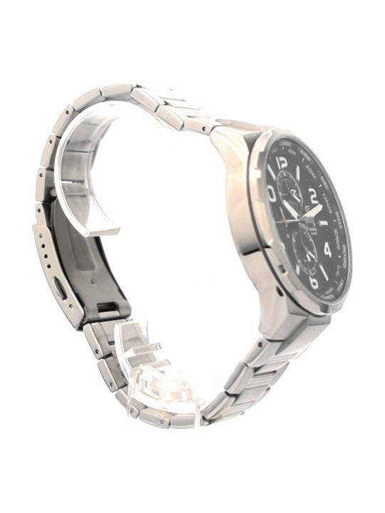 Casio Edifice Watch Battery with Silver Metal Bracelet