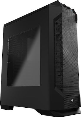 Aerocool LS-5200 Jocuri Turnul Midi Cutie de calculator cu fereastră laterală Argint
