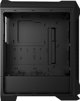 Aerocool LS-5200 Jocuri Turnul Midi Cutie de calculator cu fereastră laterală Argint