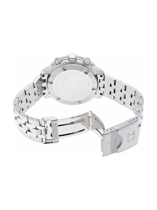 Tissot T-Sport PRC200 Ανδρικό Ρολόι 42mm Χρονογράφος Μπαταρίας Ασημί