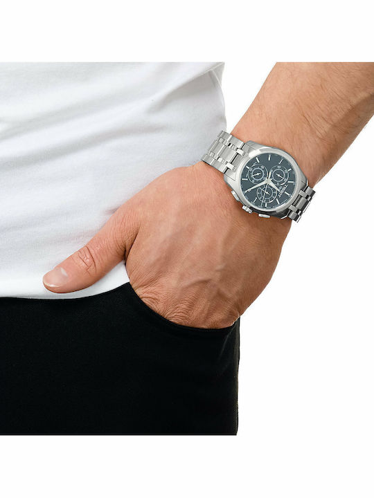 Tissot Couturier Ρολόι Μπαταρίας με Μεταλλικό Μπρασελέ