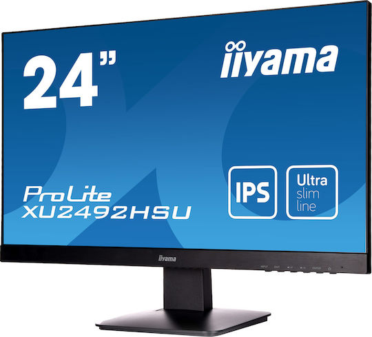 Iiyama ProLite XU2492HSU-B1 IPS Monitor 23.8" FHD 1920x1080 με Χρόνο Απόκρισης 5ms GTG