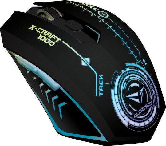 Alcatroz X-Craft Trek 1000 RGB Gaming Mouse 3200 DPI Black