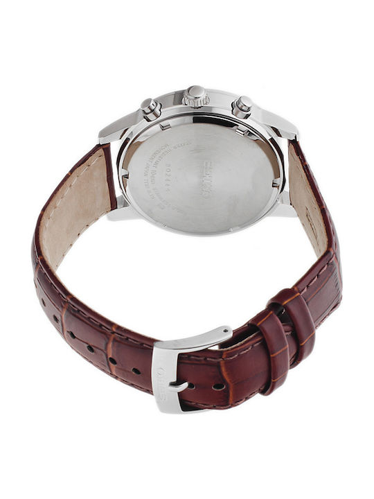Seiko Uhr Chronograph Batterie mit Braun