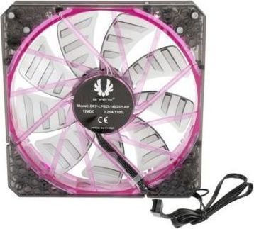 BitFenix Spectre Pro LED Case Fan 140mm (1200rpm / 86.73cfm) με Μωβ Φωτισμό και Σύνδεση 3-Pin