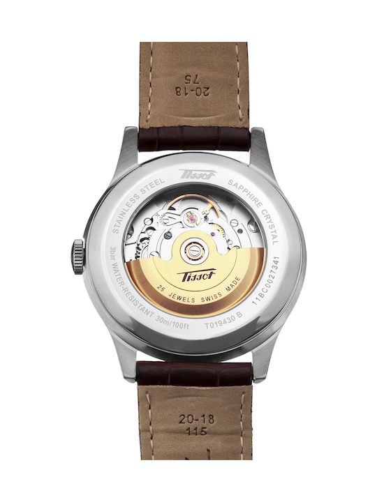 Tissot Uhr Batterie mit Braun