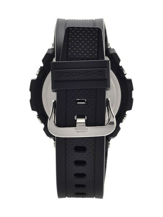 Casio G-Shock G-Steel Ανδρικό Ρολόι 52.4mm Solar με Μαύρο Καουτσούκ Λουράκι