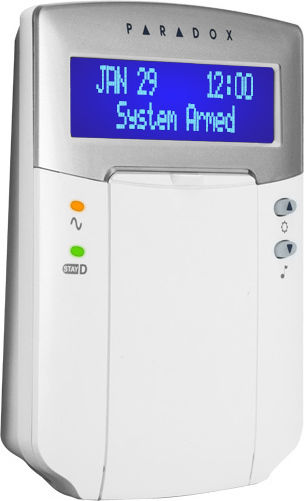 Paradox Security Access-Control Keypad with Screen White K32LCD+