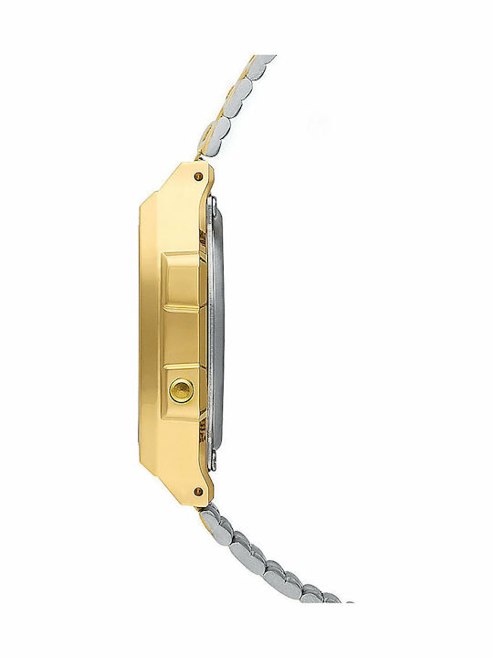 Casio Vintage Iconic Digital Men's Watch 36.3mm Chronograph Battery with Gold Metal Bracelet