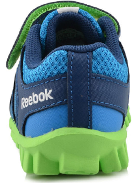REALFLEX Kinder Sportschuhe Laufen mit Bügel- und Schleifenverschluss Blau