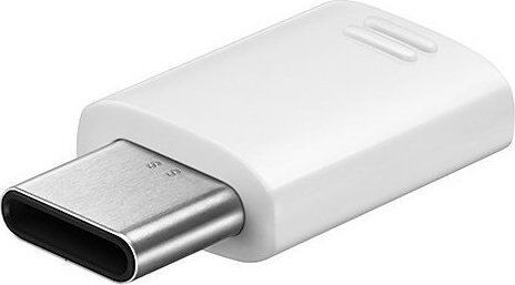 Samsung Конвертор USB-C мъжки към micro USB женски Бял 1бр EE-GN930BWEGWW