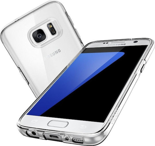 Spigen Liquid Crystal Back Cover Σιλικόνης Διάφανο (Galaxy S7)
