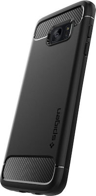 Spigen Rugged Armor Coperta din spate Silicon Negru (Galaxy S7 Edge) 556CS20033