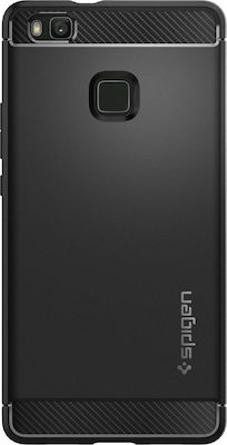 Spigen Rugged Armor Plastic Back Cover Black (Huawei P9 Lite)
