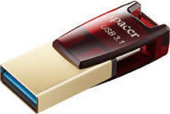 Apacer AH180 32GB USB 3.1 Stick with connection USB-A & USB-C Red