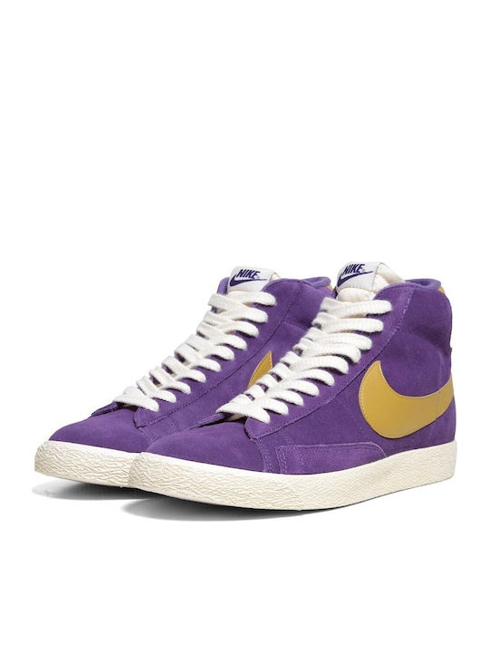 Blazer Mid Suede Vintage Pentru Femei Tip Botine Violet