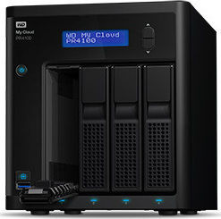 Western Digital My Cloud Pro PR4100 NAS Стелаж 32ТБ HDD/SSD и 2 Ethernet порта