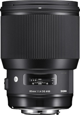 Sigma Full Frame Camera Lens 85mm f/1.4 DG HSM Art Telephoto for Nikon F Mount Black