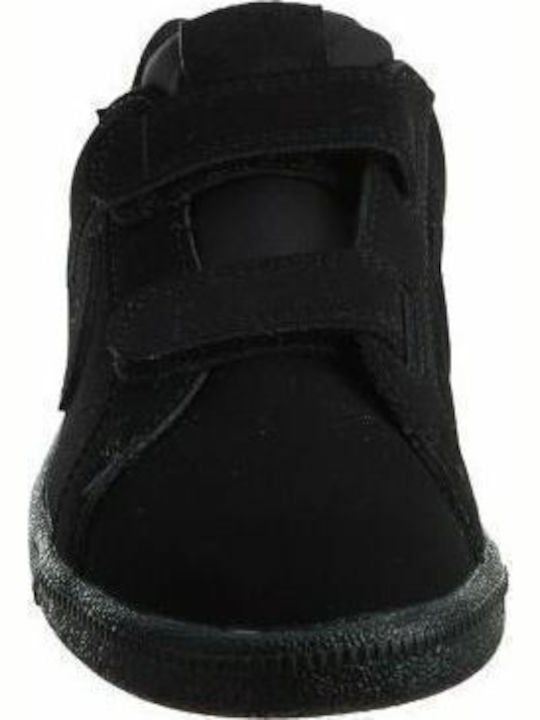 Court Royale Psv Παιδικά Sneakers Ανατομικά με Σκρατς Μαύρα