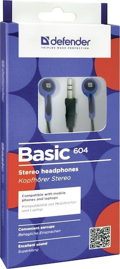 Defender Ακουστικά Ψείρες In Ear Basic 604 Μπλε