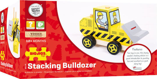 Big Jigs Vehicle Wooden Excavator with Shapes made of Wood