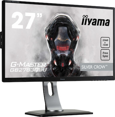 Iiyama Silver Crow G-master GB2783QSU-B1 27" QHD 2560x1440 TN Gaming Monitor with 1ms GTG Response Time