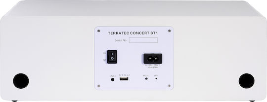 TerraTec Ηχοσύστημα 2.0 CONCERT W1 130663 20W με Digital Media Player και WiFi Λευκό