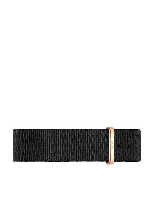 Daniel Wellington Classic Cornwall Ανδρικό Ρολόι 40mm Μπαταρίας με Μαύρο Υφασμάτινο Λουράκι