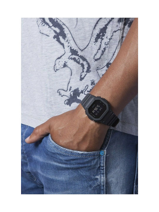 Casio G-Shock Digital Ceas Cronograf Baterie cu Negru Curea de cauciuc