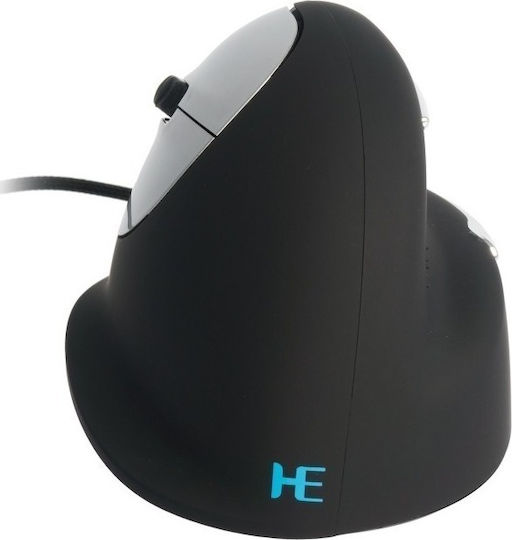 R-Go Tools HE Mouse Ενσύρματο Εργονομικό Ποντίκι για Αριστερόχειρες Μαύρο