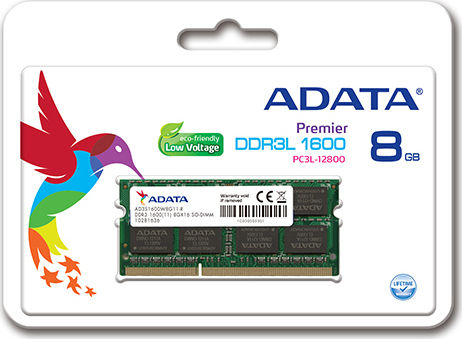 Adata Premier DDR3 mit Module 1x8GB und Geschwindigkeit 1600 für Laptop