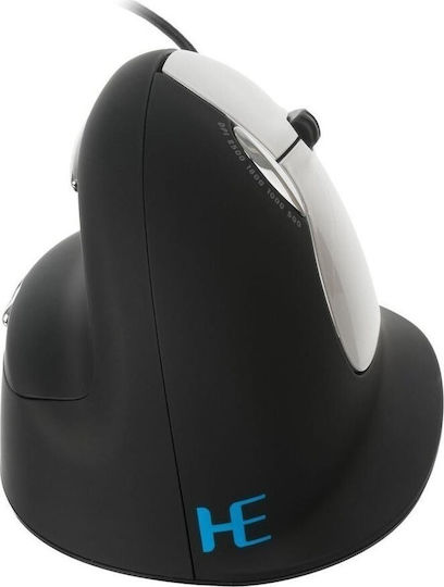 R-Go Tools HE Mouse Ενσύρματο Εργονομικό Ποντίκι Μαύρο
